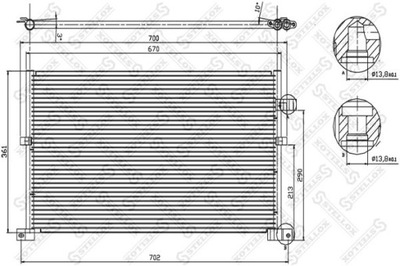 РАДІАТОР КОНДИЦІОНЕРА FORD MONDEO III 2.0 TDCI 01-07