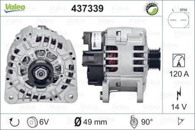 VAL437339 ALTERNADOR VW GOLF/SHARAN/T4 REGENEROWAN  