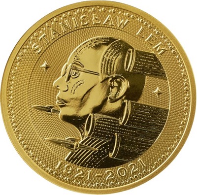 2022 Malta 50 Euro Stanisław Lem Mistrz Fantastyki 1oz Au