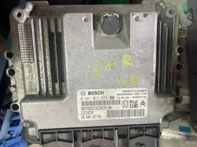 Бортовий комп'ютер блок керування двигуна citroen 0281013872 фото №1