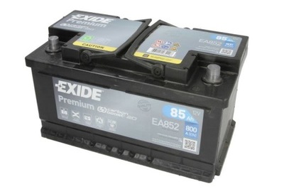 АКУМУЛЯТОР EXIDE 12V 85AH/800A PREMIUM P+