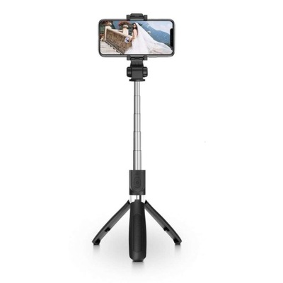 Kijek Uchwyt Selfie Stick Tripod Bluetooth bezprzewodowy L01S Wireless Blac
