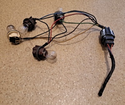 Range rover l320 джгут трубопровід лампа задніх фото №1