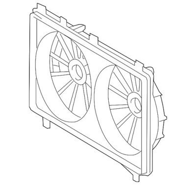 Org!!! корпус вентилятора радиатора lexus rc 2014- фото №1