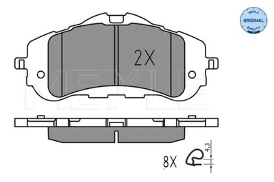 КОЛОДКИ HAM. PEUGEOT P. 308 1,2-2,0 13-