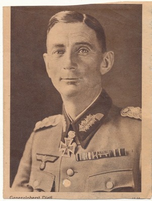 Generaloberst Dietl 1944 r z Damasławek do Gniezno