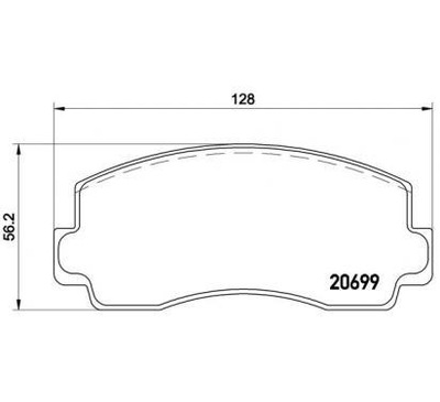 Brembo тормозные колодки тормозные asia motors rocsta 11 фото №1
