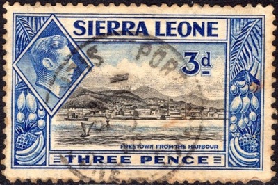 kol.bryt.Sierra Leone KGVI 3 d.