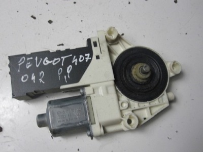 Моторчик скло передній перед правий peugeot 407 04r фото №1