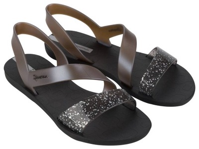 IPANEMA SANDAŁY VIBE 82429 BLACK SILVER 39