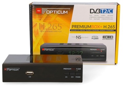 TUNER TV OPTICUM PREMIUM BOX+ H.265 DVB-T2