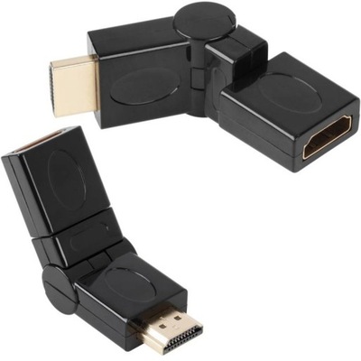 Wtyczka kątowa HDMI adapter przejściówka regulacja