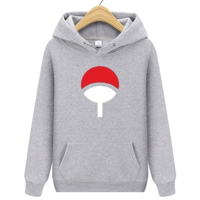 BLUZA NARUTO ANIME UCHIHA MĘSKA Z KAPTUREM - XS