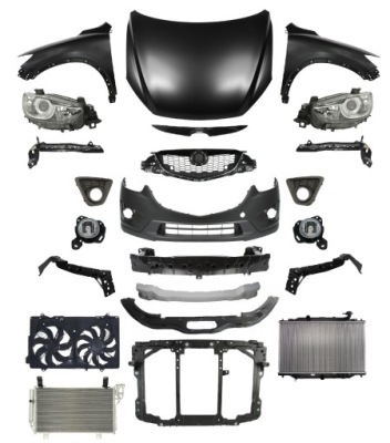 Mazda cx-5 12-17 перед капот бампер pas крыло лампа фото №1