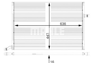 MAHLE INTERCOOLER MERCEDES C A205 C C205 C T-MODEL S205 C W205 E A238