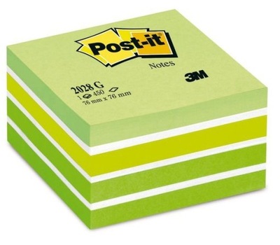 Karteczki POST-IT 76x76mm (1x450) zielone