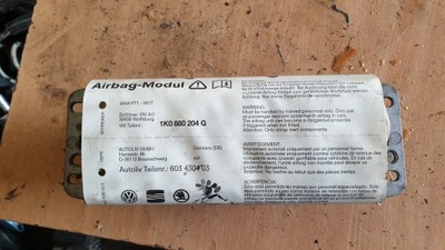 Vw golf v подушка air bag пасажира фото №1