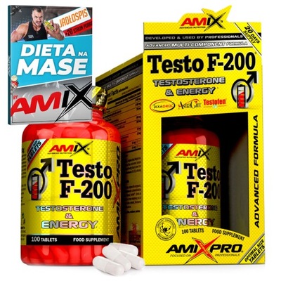 AMIX TestoFUEL 100 tabletek LIBIDO, BOOSTER TESTOSTERONU Oryginalna formuła