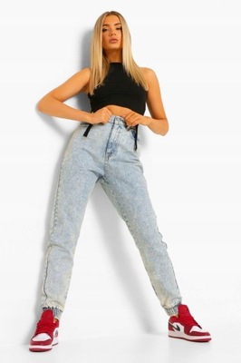 BOOHOO JEANSY NA ZAMEK JOGGERY DAMSKIE 36 1YXJ