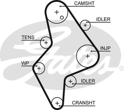 GATES 5658XS РЕМІНЬ ГРМ