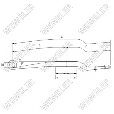 РЕССОРА UNDERSLUNG WEWELER F001A037EB75, 0883156