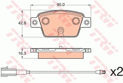 КОЛОДКИ HAM. FIAT BRAVO II 07- GDB2054