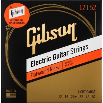 Gibson SEG-FW12 Flatwound struny do gitary elektrycznej