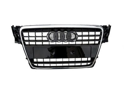 РЕШІТКА РЕШІТКА AUDI A4 B8 2007R 2008R 2009 2010 2011R ЧОРНИЙ ГЛЯНЦЕВИЙ Z CHROMEM