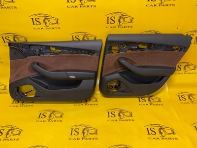 Обивка дверь правый задняя audi a8 d4 alcantara фото №1