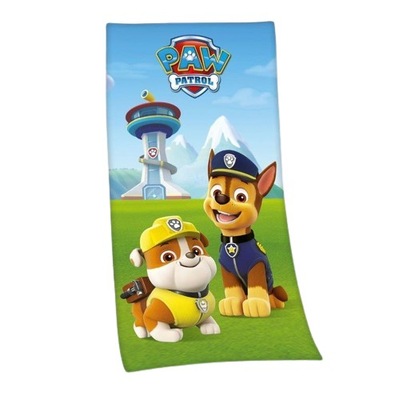 RĘCZNIK PSI PATROL 70x140 KĄPIELOWY PLAŻOWY PAW PATROL CHASE RUBBLE