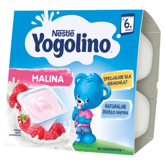 Deserek mleczno-owocowy Nestlé Yogolino malina po 6. miesiącu 400 g