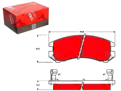 ZAPATAS DE FRENADO TRW 4106058A86 5520062811 0 36611  