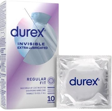 Durex Invisible Supercienkie prezerwatywy 10 sztuk