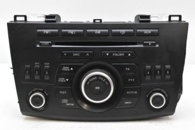 Радіо радіопрогравач cd mp3 aux bfh566ar0 mazda 3 2 ii bl lift 11-13 фото №1