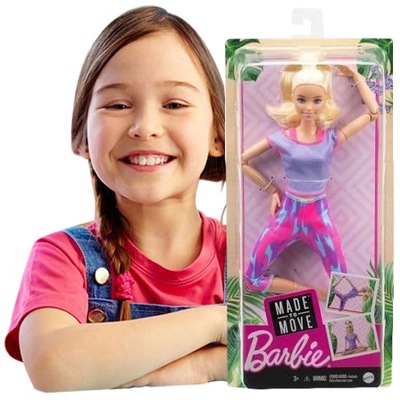 Lalka BARBIE Mattel ZABAWKA Made to Move ZESTAW