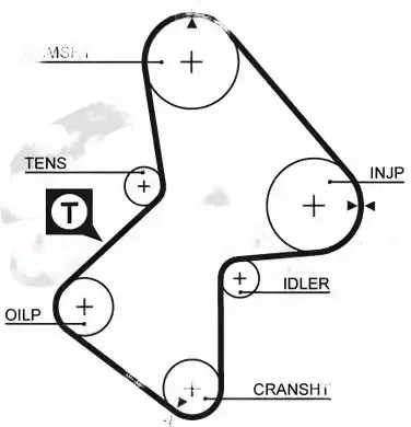 Ремень распределительного вала 5486xs gates renault espace kangoo фото №1