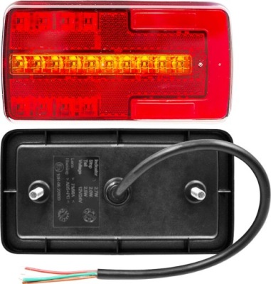 Комплект лампа задня комбінована діодна led евакуатор 12v neon набір 2 штуки фото №1