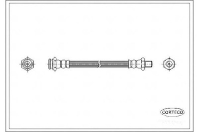 CORTECO ПАТРУБОК ТОРМОЗНОЙ GIĘTKI NISSAN