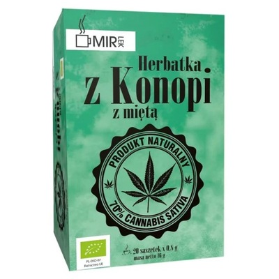 Herbata z Konopii z Miętą Mir-lek Bio, 16g (20x0,8g)