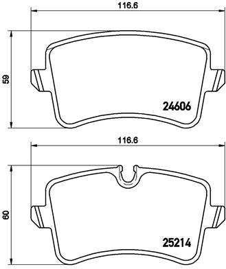 ZAPATAS DE FRENADO PARTE TRASERA AUDI A6 11- PARTE TRASERA  