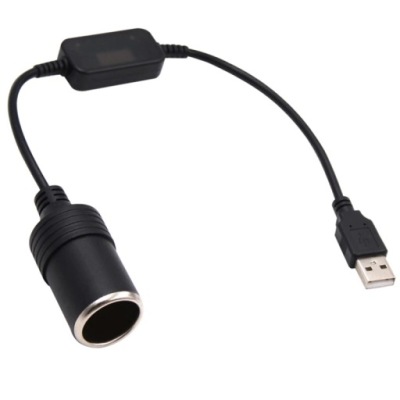 Адаптер конвертер з usb na роз'єм прикурювача 12v фото №1