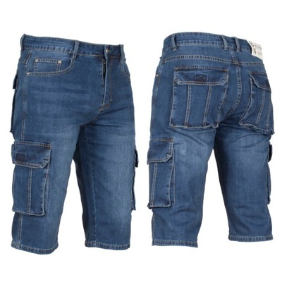 Krótkie spodnie męskie W:36 94 CM spodenki jeans