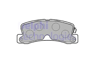 Delphi lp834 набір гальмівних колодок гальмівних, гальма дискові фото №1