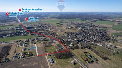 Działka, Koszalin, Jamno Łabusz, Jamno, 1001 m²