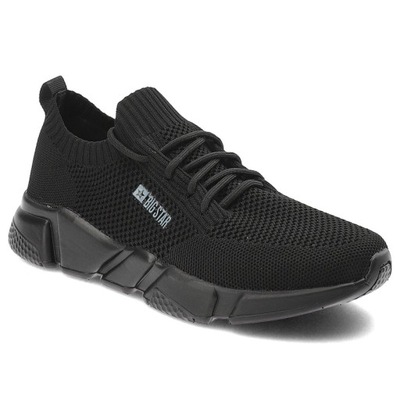 Czarne Sneakersy Big Star Sportowe Buty Damskie