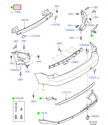 Захист бампера заднього ford focus c-max фото №1