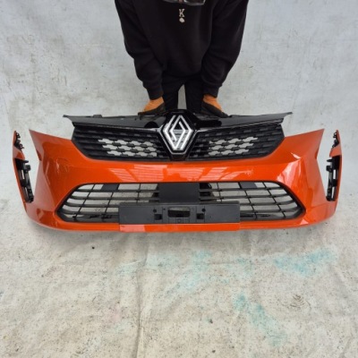 Renault clio v 5 lift 23- бампер перед передний + плита 620228696r фото №1