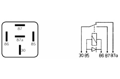 BOSCH РЕЛЕ УНИВЕРСАЛЬНИЙ 12V 30A LICZBA POŁĄCZEŃ 5