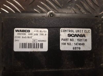 Блок керування бортовий комп'ютер ecas wabco scania r 1526130 фото №1