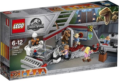 LEGO JURASSIC WORLD 75932 Pościg Raptorów Dinozaur